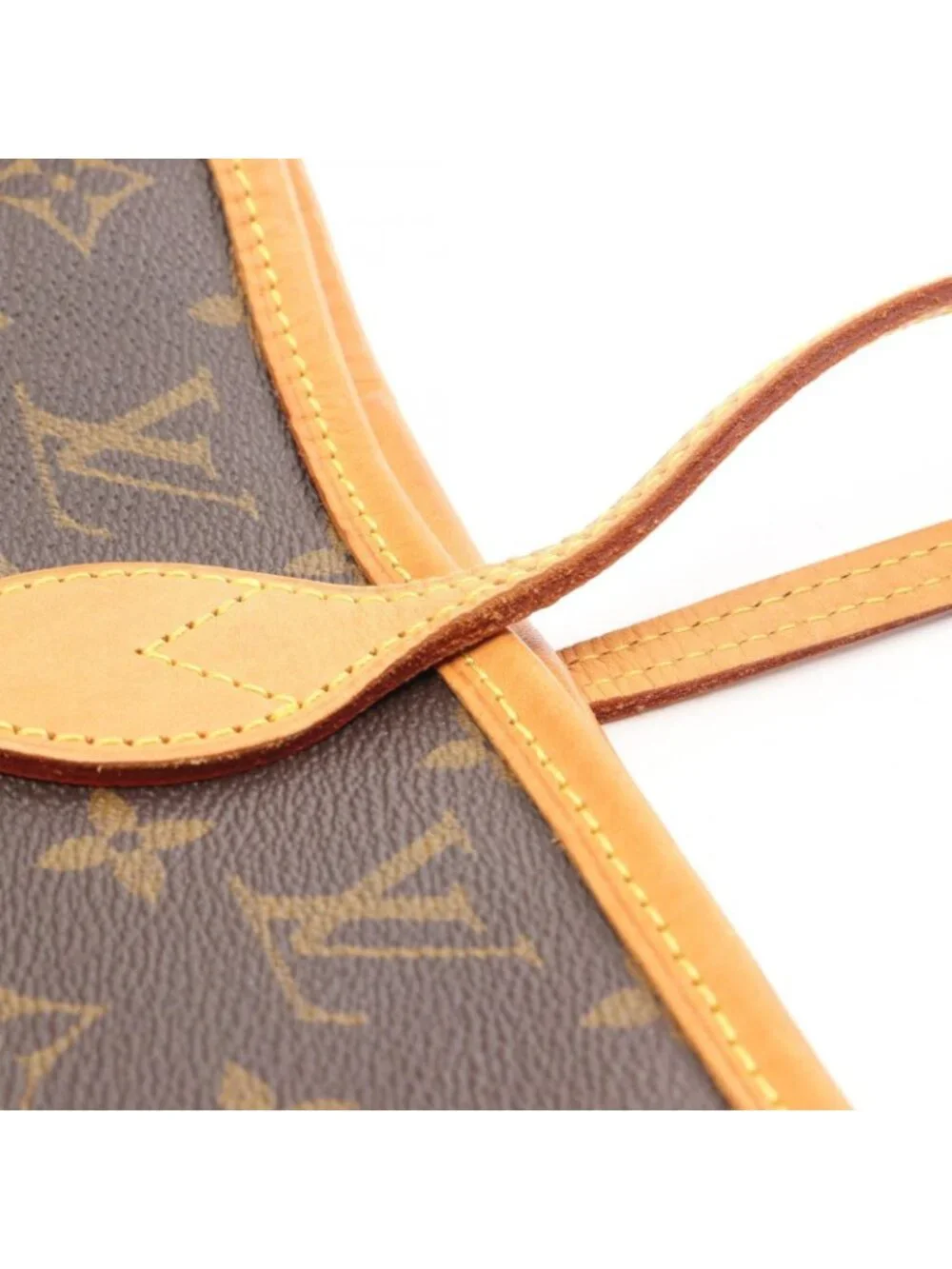 Louis Vuitton Tote Neverfull MM Monogram Canvas Leather